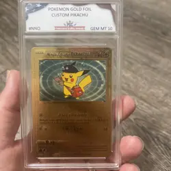 Special Delivery Pikachu Gold Foil Pokemon Card Promo SWSH074 FanArt - Image 4