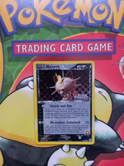 Rocket's Meowth 46/109 EX Team Rocket Returns Stamped Reverse Holo Pokemon Card - Image 1