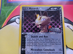 Rocket's Meowth 46/109 EX Team Rocket Returns Stamped Reverse Holo Pokemon Card - Image 3