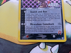 Rocket's Meowth 46/109 EX Team Rocket Returns Stamped Reverse Holo Pokemon Card - Image 4