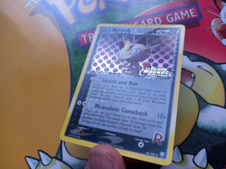 Rocket's Meowth 46/109 EX Team Rocket Returns Stamped Reverse Holo Pokemon Card - Image 5