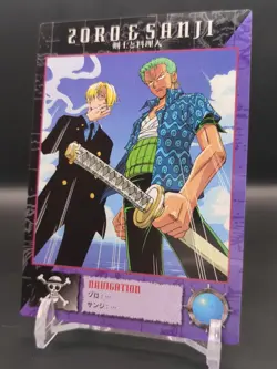 Roronoa Zoro Sanji #32 One Piece Carddass Masters Card 2000 Bandai Japanese B1 - Image 3