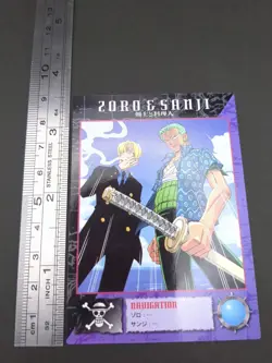 Roronoa Zoro Sanji #32 One Piece Carddass Masters Card 2000 Bandai Japanese B1 - Image 4