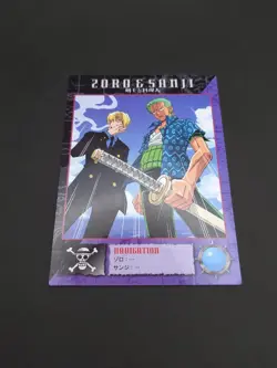 Roronoa Zoro Sanji #32 One Piece Carddass Masters Card 2000 Bandai Japanese B1 - Image 5