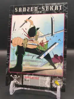 Roronoa Zoro #28 One Piece Carddass Masters Card 2000 Bandai Japanese TCG CCG B2 - Image 1