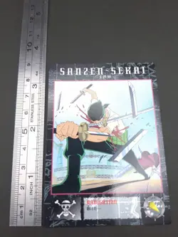 Roronoa Zoro #28 One Piece Carddass Masters Card 2000 Bandai Japanese TCG CCG B2 - Image 4