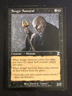1x Sengir Autocrat (45) Time Spiral Timeshifted MP MTG Magic the Gathering x1 - Image 1