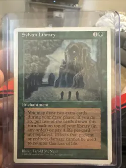 Sylvan Library MTG Core Set 4th Edition Regular - Image 1