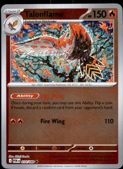 Talonflame 014/088 Uncommon Perfect Order Pokemon Reverse Holo NM - Image 1