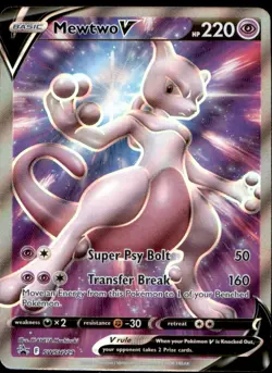 Mewtwo V SWSH229 Holo Promo Sword & Shield Promo Holo NM - Image 1