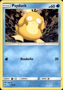 Psyduck 11/68 Common Hidden Fates Pokemon NM - Image 1
