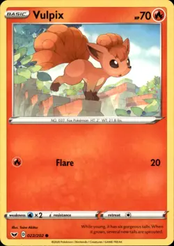 Vulpix 022/202 Common Sword & Shield Pokemon NM - Image 1