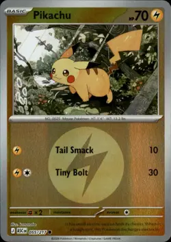 Pikachu (Energy Symbol Pattern) 055/217 Common ME: Ascended Heroes Pokemon NM - Image 1
