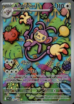 Ambipom 107/094 Illustration Rare Phantasmal Flames Pokemon NM - Image 1