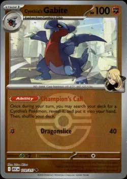 Cynthia's Gabite (Poke Ball) 110/217 Uncommon Ascended Heroes NM - Image 1