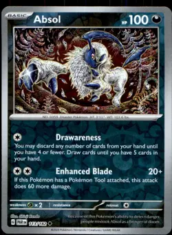 Absol 113/182 Uncommon Paradox Rift Reverse Holo NM - Image 1