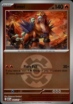 Entei (Quick Ball) 025/217 Rare ME: Ascended Heroes Pokemon NM - Image 1