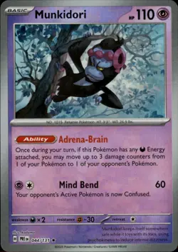 Munkidori (Poke Ball Pattern) 044/131 Holo SV: Prismatic Evolutions Pokemon NM - Image 1
