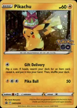 Pikachu SWSH234 Holo Promo Sword & Shield Promo Holo NM - Image 1