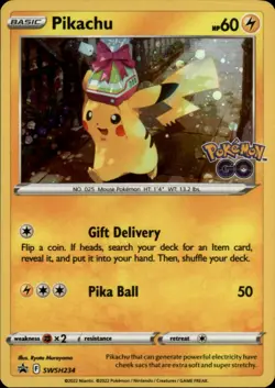 Pikachu SWSH234 Holo Promo Sword & Shield Promo Holo NM - Image 1