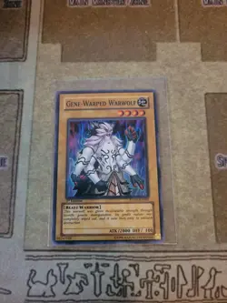 YUGIOH GENE-WARPED WARWOLF STON-EN001 SUPER 1ST ED NM - Image 1