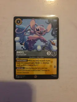 Disney Lorcana Winterspell Angel Experiment 624 191/204 Legendary Non-Foil NM - Image 1