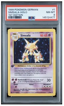 1999 Pokemon Karte TCG Simsala - Holo First 1st Edition - 1/102 - NM/MT - Image 1
