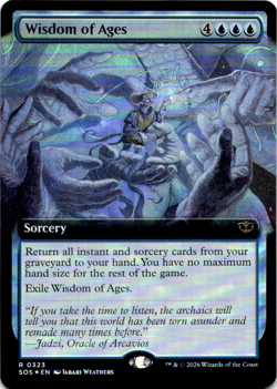 Wisdom of Ages (Extended Art) Secrets of Strixhaven NM Foil - Image 1