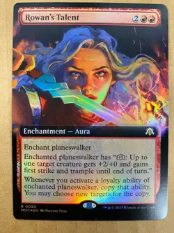 MTG 1x FOIL EXTENDED ART Rowan's Talent 85 March of the Machine Magic the x1 NM - Image 1