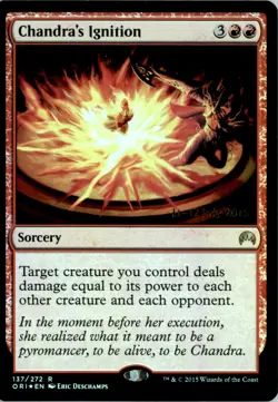 Chandra's Ignition Prerelease Cards PRE Foil NM - Image 1