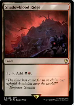 Shadowblood Ridge Rare Commander: FINAL FANTASY Magic: The Gathering NM - Image 1
