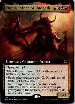 Orcus, Prince of Undeath (Extended) 388 Foil AFR MTG NM - Image 1
