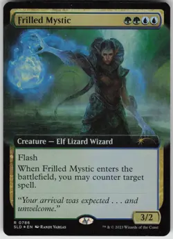 MTG Frilled Mystic Extended Art Foil NM Secret Lair Drop Series Magic 786 - Image 1