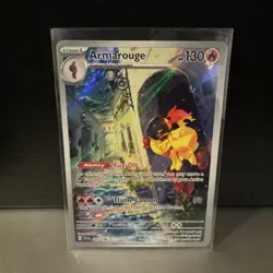 Armarouge Scarlet & Violet Base Illustration Rare Holo Pokemon TCG Card 203/198 - Image 1