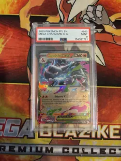 Pokemon Mega Charizard X EX PSA 9 Holo Stamped 013/094 Phantasmal Flames EN - Image 1