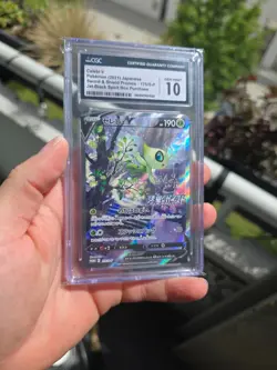 Pokemon 2021 Celebi V Jet Black Spirit Promo Alt Art 175/S-P Gem Mint CGC 10 - Image 2