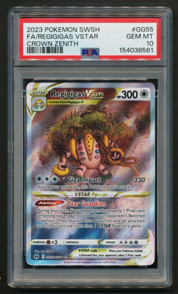 Regigigas VSTAR GG55/GG70 Galarian Gallery Holo Pokemon 2023 Crown Zenith PSA 10 - Image 1