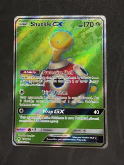 Pokemon Shuckle GX Full Art Ultra Rare Holo SM-Lost Thunder 195/214 Nm Vry Clean - Image 1