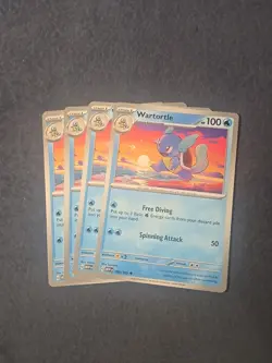 Wartortle 008/165 Regluar x4 - 4x Playset Pokemon S&V 151 - 4 Card Set - Image 1