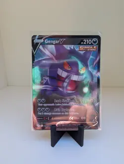 2021 Pokemon SWSH Fusion Strike Gengar V #156/264 - Image 1
