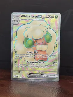 Whimsicott Ex Pokemon TCG SV White Flare 157/086 Full Art Holo Rare (MINT) - Image 1