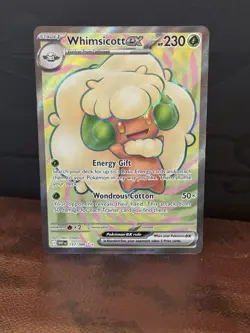 Whimsicott Ex Pokemon TCG SV White Flare 157/086 Full Art Holo Rare (MINT) - Image 2