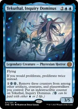 MTG English Tekuthal, Inquiry Dominus NM Foil Phyrexia: All Will Be One - Image 1
