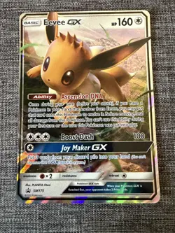 Pokemon Eevee GX SM175 Sun & Moon Black Star Promo Holo Card - Image 1
