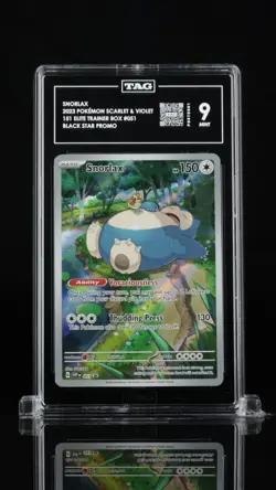 Snorlax 051 Scarlet Violet 151 ETB Black Star Promo Pokemon TAG 9 Mint - Image 1