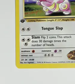 Brock's Lickitung 41/132 - 1st Edition - Gym Heroes - WotC Pokemon 2000 LP - Image 5