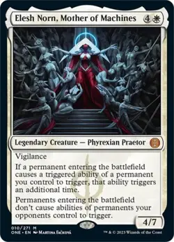 MTG English Elesh Norn, Mother of Machines NM Foil Phyrexia: All Will Be One - Image 1