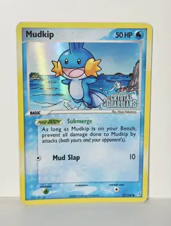 Mudkip 57/100 Reverse Holo Stamped - EX Crystal Guardians - Pokemon Card 2006 LP - Image 1