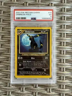 Pokemon 2001 Umbreon-Holo #13/75 Neo Discovery PSA 5 - Image 1