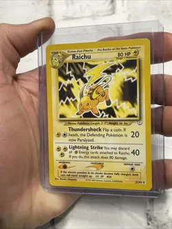 Raichu - 21/64 - Pokemon Neo Revelation Unlimited Rare Card WOTC LP Vintage TCG - Image 2
